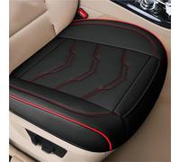MAMXVKVZEU Car Seat Cover PU Leather Seat Cushion Covers Interior Seats Four Seasons Protection Mat Universal(1pc front black red)