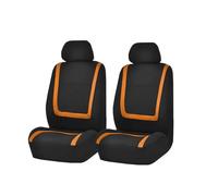 MAMXVKVZEU Car Seat Covers Cushion For A4L A6L A5 A3 A2 A1 A7 A8 Q2 Q3 Q5 Q7 R8 S3 S4 S5 S7 SQ5 RS3 RS4 RS5 RS6 TT TTS(ZT02-2Seats-Orange)