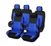 MAMXVKVZEU Car Seat Covers Double Front Seats & 2+1 Seats For Jeep For Compass Truck SUV(Blue-9PCS)