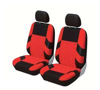 MAMXVKVZEU Car Seat Covers Full Set Front Split Rear Bench Automotive Interior Covers For Universal SUV Sedan Van(RED 2pcs)