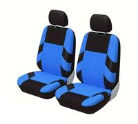MAMXVKVZEU Car Seat Covers Full Set Front Split Rear Bench Automotive Interior Covers For Universal SUV Sedan Van(Blue 2 Pcs)