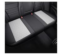 MAMXVKVZEU For 3 Series E46 E90 E93 F30 F31 F34 F35 G20 G21 G28 PU Leather Car Seat Cover Full Coverage Cushion(Only Back Row Black White)