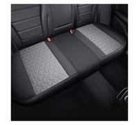 MAMXVKVZEU For 3 Series E46 E90 E93 F30 F31 F34 F35 G20 G21 G28 PU Leather Car Seat Cover Full Coverage Cushion(Only Back Row Black Gray)