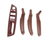 MAMXVKVZEU for B&MW E70 X5 E71 E72 X6 SAV 2008-2014 Car Front Rear Interior Door Handle Inner Panel Pull Trim(Brown 4pcs)