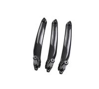 MAMXVKVZEU for B&MW E70 X5 E71 E72 X6 SAV 2008-2014 Car Front Rear Interior Door Handle Inner Panel Pull Trim(Carbon Fibre 3PCS)