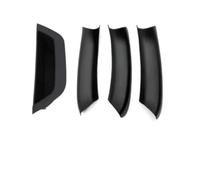 MAMXVKVZEU for B&MW X3 X4 F25 F26 2011-2017 4Pcs/Set Car Interior Door Handle Pull Cover LHD Black/Carbon Fiber/Beige(Black-4pcs)