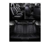 MAMXVKVZEU For Chevrolet For Orlando PU Leather Universal Car Seat Covers(Black White 5 PCS)