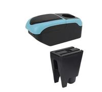 MAMXVKVZEU For Citroen C1 Car Armrest Storage Box Accessories Interior Car Armrest Box(S1 bl-ue 6USB)