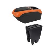 MAMXVKVZEU For Citroen C1 Car Armrest Storage Box Accessories Interior Car Armrest Box(S1 orange 6USB)