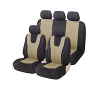 MAMXVKVZEU For Citroen C2 C3 C4 For Cactus C5 C4 For Picasso C6 DS3 DS4 DS5 Fabric Car Seat Covers Set Seat Protection Cushion(5Seats-Beige)
