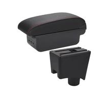 MAMXVKVZEU For Dacia Car Center Console Armrest Storage Box Accessories Car Armrest Box(B1 Black red 3USB)