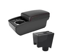 MAMXVKVZEU For Dacia Car Center Console Armrest Storage Box Accessories Car Armrest Box(B1 Red line 6 usb)