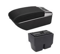 MAMXVKVZEU For Fiesta Car Interior Center Armrest Storage Box Accessories Car Armrest Box(B3 Black white 7USB)