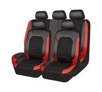 MAMXVKVZEU For Geely For Atlas Interior Leather Car Seat Cover Full Set(Black RED)