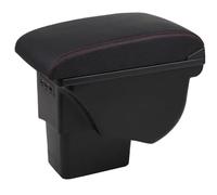MAMXVKVZEU For Kia For Soul 2009 2010 2011 2012 2013 2014 Car Interior Armrest Storage Box Center Console Storage USB Car Armrest Box(Genuine Leather R)
