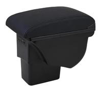 MAMXVKVZEU For Kia For Soul 2009 2010 2011 2012 2013 2014 Car Interior Armrest Storage Box Center Console Storage USB Car Armrest Box(Genuine Leather B)