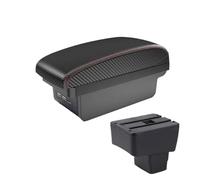MAMXVKVZEU For Mazda 2 CX3 2018 2019 2020 Car Armrest Storage Box Accessories Usb Car Armrest Box(B1 red line 3 USB)