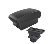 MAMXVKVZEU For Mazda 2 For Demio Car Interior Central Armrest Storage Box Usb Accessories Car Armrest Box(B2 Black line 3 USB)