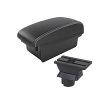 MAMXVKVZEU For Mazda 2 For Demio Car Interior Central Armrest Storage Box Usb Accessories Car Armrest Box(A3 Black white NOUSB)