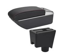 MAMXVKVZEU For N&issan For Almera G15 Car Center Console Armrest Storage Box Accessories Car Armrest Box(B1 Black red 7USB)