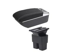 MAMXVKVZEU For N&issan NV200 Car Armrest Storage Box Interior Accessories Car Armrest Box(B white line NO USB)