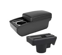 MAMXVKVZEU For Opel For Astra 2006 2007 2008 2009 2010 2011 Car Armrest Storage Box With Cup Holder Car Armrest Box(A3 Black white NOUSB)