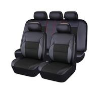 MAMXVKVZEU For Opel For Astra H Universal PU Leather Car Seat Covers(5 PCS Black)