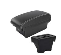 MAMXVKVZEU For Peugeot 208 2012 2013 2014 2015 2016 2017 2018 Car Armrest Box Storage Box Accessories Interior Car Armrest Box(B3 Black white 3 USB)