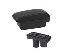 MAMXVKVZEU For Peugeot 301 Car Armrest Box Storage Box Interior Accessories Car Armrest Box(A1 Black white NOUSB)