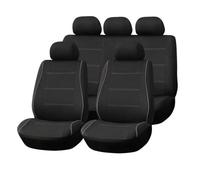 MAMXVKVZEU For Renault For Logan For Symbol For Clio 4 For Duster 2019 2013 Car Seat Covers Inlaid Stripe Crimping Car Seat Protector(GREY)