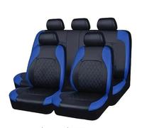 MAMXVKVZEU For Sedan SUV Pickup Trucks PU Leather Car Seat Covers Comfortable Anti-Fatigue Full Set(Blue-9PCS)