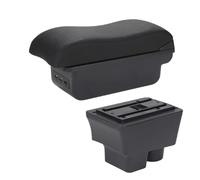 MAMXVKVZEU For Skoda For Fabia 2 2007 2008 2009 2010 2011 2012 2013 2014 Car Armrest Storage Box Car Armrest Box(B2 Black line 3USB)