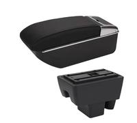 MAMXVKVZEU For Skoda For Rapid Car Armrest Storage Box Interior Accessories Car Armrest Box(D2 Black black NoUSB)