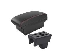 MAMXVKVZEU For Suzuki For Swift 2005-2023 Car Armrest Interior Storage Box Accessories Car Armrest Box(A1 Black red NO USB)