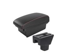 MAMXVKVZEU For Suzuki SX4 Car Interior Center Console Armrest Storage Box Car Armrest Box(A1 Black red NO USB)