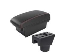 MAMXVKVZEU For Suzuki SX4 Car Interior Center Console Armrest Storage Box Usb Car Armrest Box(B1 Black red 3 USB)