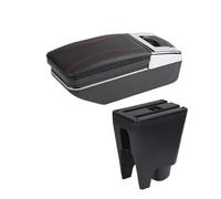 MAMXVKVZEU For Toyota For Aygo BJ Car Center Console Armrest Storage Box Interior Accessories Car Armrest Box(A red line No USB)