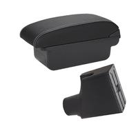 MAMXVKVZEU For Toyota For Yaris 2015-2023 Armrest Box Car Armrest Center Storage Box Interior Car Armrest Box(C3 Black white NoUSB)