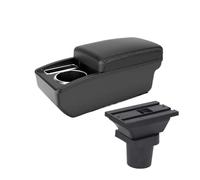 MAMXVKVZEU For Toyota For Yaris For Vitz Car Central Armrest Storage Box Accessories Car Armrest Box(A3 Black white NOUSB)