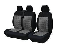 MAMXVKVZEU For Transit Truck Van Mk6 2+1 Universal Car Seat Covers(AD9509-Gray)
