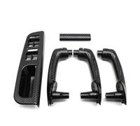 MAMXVKVZEU for VW for Bora for Jetta for Golf MK4 1999-2004 LHD Black Beige Front Rear Left Right Door Pull Grab Door Handle Set(Carbon Fiber 8pcs)