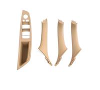 MAMXVKVZEU Interior Front Door Armrest Panel Trim Pull Handle Set for B&MW 5 Series F10/F11/F18 520 523 525 528 530 535 2010-2017(Beige LHD 4PCS)