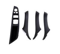 MAMXVKVZEU Interior Front Door Armrest Panel Trim Pull Handle Set for B&MW 5 Series F10/F11/F18 520 523 525 528 530 535 2010-2017(Black LHD 4PCS)