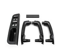 MAMXVKVZEU LHD Car Interior Front Rear Left Right Carbon Fiber Door Pull Grab Handle for VW for Jetta for Golf MK4 1999-2004(LHD 8PCS)