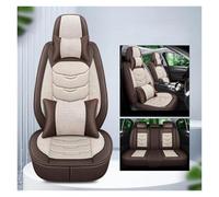 MAMXVKVZEU Linen Car Seat Cover Universal For Nissan For Qashqai For Juke For Leaf For Armada For Altima For Dualis For Tiida For Bluebird(Beige 5-seat)
