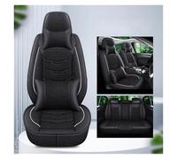 MAMXVKVZEU Linen Car Seat Cover Universal For Nissan For Qashqai For Juke For Leaf For Armada For Altima For Dualis For Tiida For Bluebird(Black 5-seat)