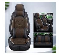 MAMXVKVZEU Linen Car Seat Cover Universal For Nissan For Qashqai For Juke For Leaf For Armada For Altima For Dualis For Tiida For Bluebird(Black coffee 5-seat)