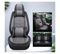 MAMXVKVZEU Linen Car Seat Cover Universal For Nissan For Qashqai For Juke For Leaf For Armada For Altima For Dualis For Tiida For Bluebird(Black Grey 5-seat)