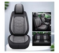 MAMXVKVZEU Linen Car Seat Cover Universal For Nissan For Qashqai For Juke For Leaf For Armada For Altima For Dualis For Tiida For Bluebird(Black Grey 5 seats)