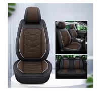 MAMXVKVZEU Linen Car Seat Cover Universal For Nissan For Qashqai For Juke For Leaf For Armada For Altima For Dualis For Tiida For Bluebird(Black coffee 5seats)